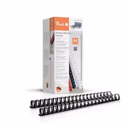 Peach 510130, Reliure par anneaux, Noir, 210 feuilles, A4, 50 pièce(s), 22 mm