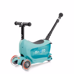 Micro Mobility Micro Mini2go Deluxe Plus Mint, Enfants, Trottinette à trois roues, unisexe, Asphalte, 50 kg, 3 roue(s)
