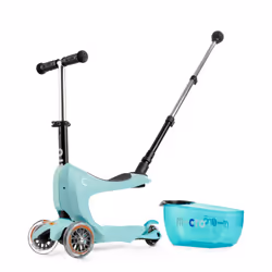Micro Mobility Micro Mini2go Deluxe Plus Mint Enfants Trottinette à trois roues Noir, Turquoise
