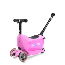 Micro Mobility Micro Mini2go Deluxe Plus Pink Enfants Trottinette à trois roues Noir, Rose
