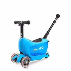 Micro Mobility Mini2go Deluxe Plus, Enfants, Trottinette à trois roues, unisexe, Asphalte, 50 kg, 3 roue(s)
