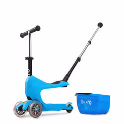 Micro Mobility Mini2go Deluxe Plus Enfants Trottinette à trois roues Bleu