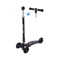 Trottinette - MICRO Kickboard Compact Noir - 3 roues - Pour Enfant - Loisir