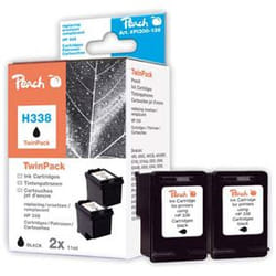 Peach 313033 cartouche d'encre 2 pièce(s) Noir