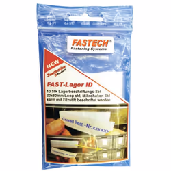 FASTECH 610-010-BAG, Blanc, 80 mm, 20 mm, 10 pièce(s), Ampoule