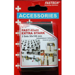 Fastech - 730-330-2C Bande auto-agrippante hotmelt à coller partie velours et partie agrippante, extra-fort (l x l) 100