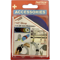 Fastech - 910-131C Bande auto-agrippante pour grouper partie velours et partie agrippante (l x l) 1000 mm x 20 mm bleu 1 m S26652