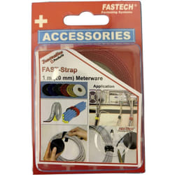 Fastech - 910-530C Bande auto-agrippante pour grouper partie velours et partie agrippante (l x l) 1000 mm x 20 mm rouge
