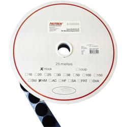 Fastech - T01020999903C1 Pastille ronde auto-agrippante hotmelt à coller partie crochets (ø) 20 mm noir 1 pc(s) S20877