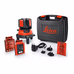 Leica Lino L4P1, 15 m, 0,2 mm/m, 3°, Rouge, 635 nm (&lt; 5 mW), Niveau de pointage
