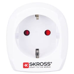 Skross 186725 adaptateur prise d'alimentation Universel Type F Blanc
