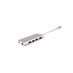 LMP 14368 station d'accueil USB 3.2 Gen 1 (3.1 Gen 1) Type-C Argent, Blanc