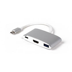 LMP 15090 station d'accueil USB 3.2 Gen 2 (3.1 Gen 2) Type-C Argent, Blanc
