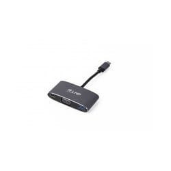LMP USB-C multiport adapter VGA & USB adaptateur graphique USB 1920 x 1200 pixels Noir