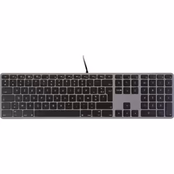 LMP 18254, Taille réelle (100 %), Avec fil, USB, AZERTY, Gris