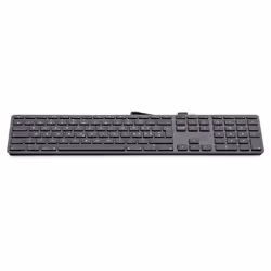 LMP KB-1243, Taille réelle (100 %), USB, Clavier à membrane, Gris