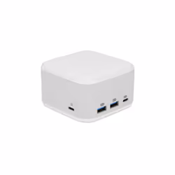 LMP 25186, Avec fil, USB 3.2 Gen 1 (3.1 Gen 1) Type-C, 100 W, 10,100,1000 Mbit/s, Argent, Blanc, 5 Gbit/s