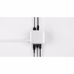 LMP 25186 station d'accueil Avec fil USB 3.2 Gen 1 (3.1 Gen 1) Type-C Argent, Blanc