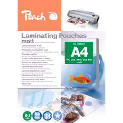 Peach S-PP580-22, Mat, A4, 216 mm, 303 mm, 100 pièce(s)