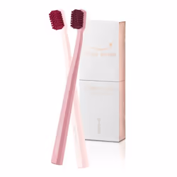 Swiss Smile nuance nude 1 brosse à dents tonalité fleur de cerisier et 1 porcelaine, Ensemble de brosses à dents, Adulte, Cer ...