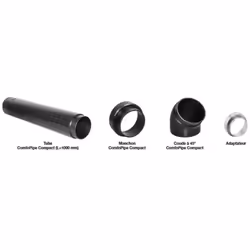 Tube L=1000 mm - Fournisseur: ZEHNDER - Reference: 990328693 - Zehnder ComfoPipe Compact a été conçu pour le transport de l’a ...
