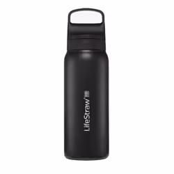 LifeStraw LGV42SBKWW, Bouteille d'eau filtrante, 0,7 L, Noir