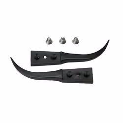Ideal-tek A7CF, Plastique, Noir, Métallique, Pointé, Courbé, 1 g, 3,5 mm