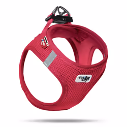 Curli Air-Mesh, Chien, Harnais abdominal, XL, Rouge, Nylon, Polyester, Bouledogue français