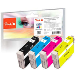 Peach 314773 cartouche d'encre 4 pièce(s) Compatible Rendement standard Noir, Cyan, Magenta, Jaune
