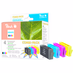 Peach PI300-370, Rendement élevé (XL), Encre à pigments, Encre à colorant, 4 pièce(s), Multi pack