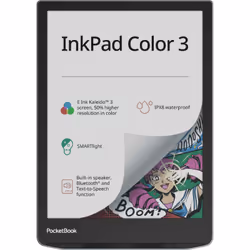 PocketBook InkPad Color 3, 19,8 cm (7.8"), Encre E Kaleido, 1404 x 1872 pixels, 4096 couleurs, 702 x 936 pixels, ACSM, AZW, A ...