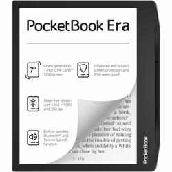 PocketBook 700 Era Silver Liseuse Écran tactile 16 Go Noir, Argent
