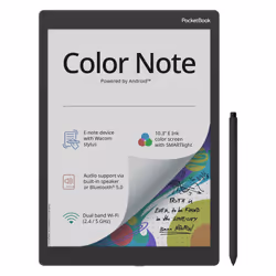 PocketBook Color Note, 26,2 cm (10.3"), Encre E Kaleido, 1404 x 1872 pixels, ACSM, AZW, AZW3, CBR, CBZ, CHM, DOC, DOCX, DjVu, ...