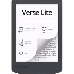 PocketBook Verse Lite, 15,2 cm (6"), E Ink Carta, 758 x 1024 pixels, ACSM, AZW, AZW3, CBR, CBZ, CHM, DOC, DOCX, DjVu, EPUB, F ...