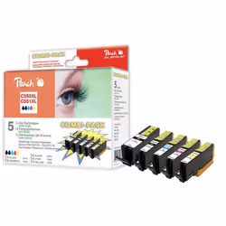 Peach PI100-167, Encre à colorant, 23 ml, 13 ml, Multi pack