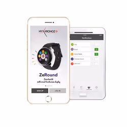 MyKronoz ZeRound 3,1 cm (1.22") TFT Numérique 240 x 240 pixels Écran tactile Métallique