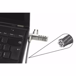 DICOTA D30887 câble antivol Noir, Acier inoxydable 2 m - Vue supplémentaire 2