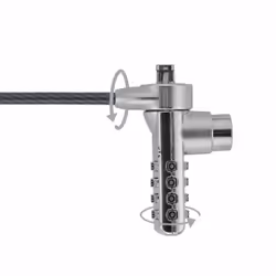 DICOTA D30887 câble antivol Noir, Acier inoxydable 2 m - Vue supplémentaire 3