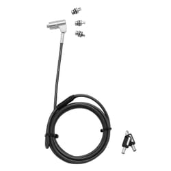 DICOTA D31700 câble antivol Noir, Argent 2 m