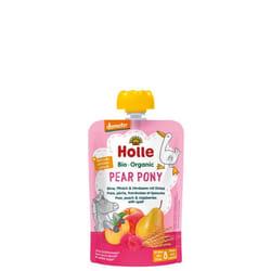 Holle 151104 compote de fruit Pêche, Poire, Framboise 100 g