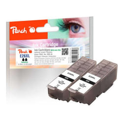 Peach 0F319185 cartouche d'encre 2 pièce(s) Noir