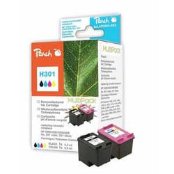Peach 319209 cartouche d'encre 2 pièce(s) Noir, Cyan, Magenta, Jaune