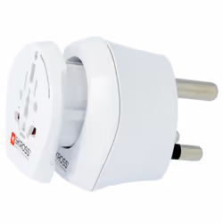 Skross 1.500202-E adaptateur prise d'alimentation Type F Blanc