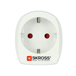 Skross 1.500203-E adaptateur prise d'alimentation Type B Universel Blanc
