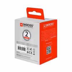 Skross 1.500203-E adaptateur prise d'alimentation Type B Universel Blanc