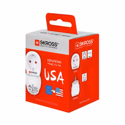 Skross 1.500203-E adaptateur prise d'alimentation Type B Universel Blanc
