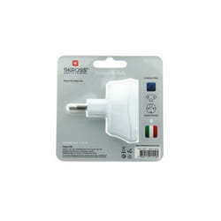 Skross 1.500212-E adaptateur prise d'alimentation Type L (IT) Type C (Europlug) Blanc