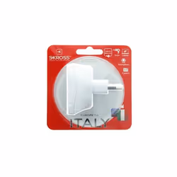 Skross 1.500212-E adaptateur prise d'alimentation Type L (IT) Type C (Europlug) Blanc