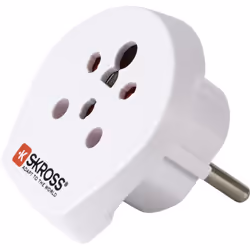 Skross 1.500217-E adaptateur prise d'alimentation Type C (Europlug) Universel Blanc