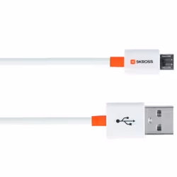 Skross 2.700202-E, 1 m, Micro-USB A, USB A, USB 2.0, Blanc